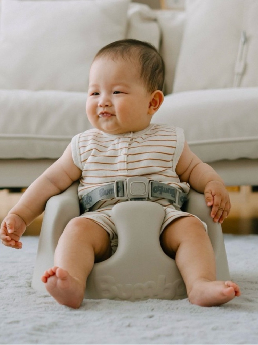 Bumbo Floor Seat PLUS+ with Tray Infant Positioning
Seat - Taupe - Picture 7 of 11